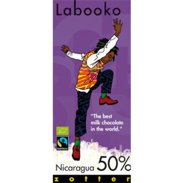 ZOTTER LABOOKO NICARAGUA ΣΟΚΟΛΑΤΑ ΓΑΛΑΚΤΟΣ 50% ΒΙΟ 70 γρ.