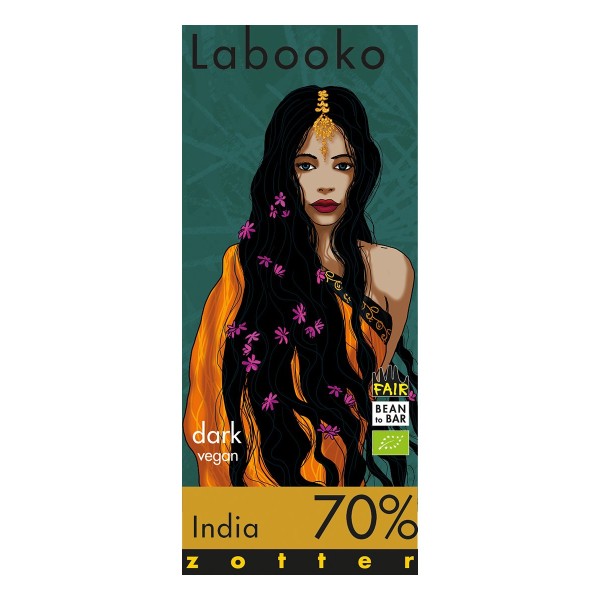ZOTTER LABOOKO INDIA 70% BIO 70 γρ.