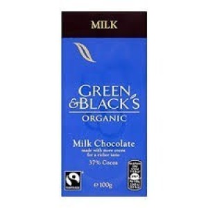 GREEN & BLACK'S ΣΟΚΟΛΑΤΑ ΓΑΛΑΚΤΟΣ ΜΕ 37% ΚΑΚΑΟ ΒΙΟ 90 γρ.  Σοκολάτες