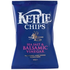 KETTLE POTATO CHIPS HAND COOKED ΜΕ ΒΑΛΣΑΜΙΚΟ 130 γρ. Σνακς