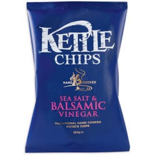 KETTLE POTATO CHIPS HAND COOKED ΜΕ ΒΑΛΣΑΜΙΚΟ 130 γρ. Σνακς