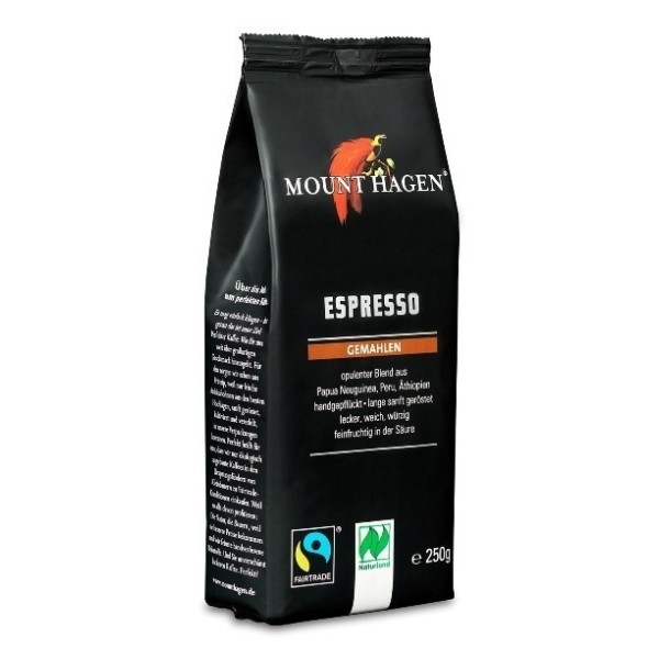 MOUNT HAGEN ΚΑΦΕΣ ESPRESSO ΒΙΟ 250 γρ. Καφές