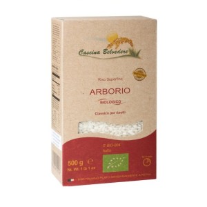 Τρόφιμα - CASCINA BELVEDERE ARBORIO ΡΥΖΙ BIO 500 γρ. Ρύζια 