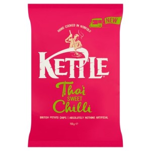 KETTLE POTATO CHIPS HAND COOKED THAI SWEET CHILLI 150 γρ. Σνακς